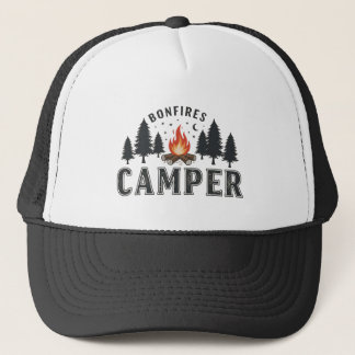 Rustikaler Camper Bonfire Adventure Baseball Cap Truckerkappe