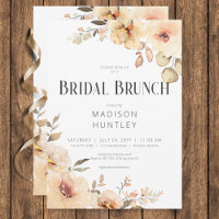 Rustikaler Champagner Cream Floral Bridal Brunch