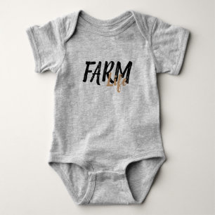 Rustikaler Chic FARM LIFE   Baby Strampler