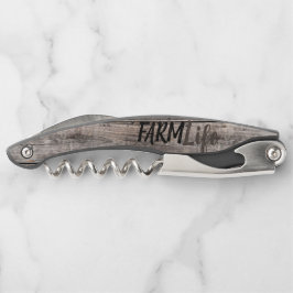 rustikaler Chic FARM LIFE in Skript Kellnermesser