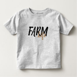 rustikaler Chic FARM LIFE in Skript | Kleinkind T-shirt