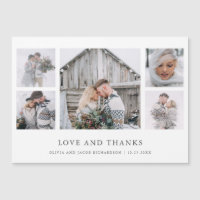 Rustikaler Chic| Foto Grid Wedding Vielen Dank