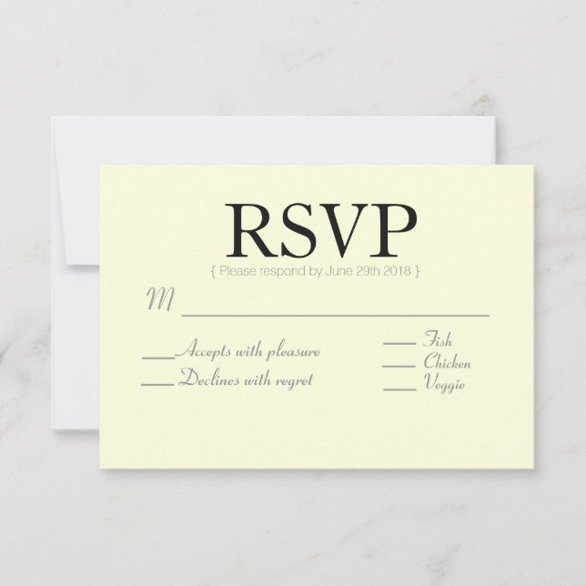 Rustikaler Chic | Pfeil Custom | RSVP-Karte RSVP Karte (Vorderseite)