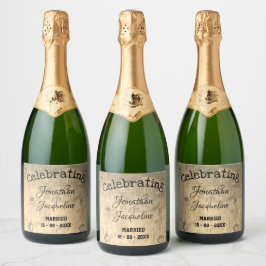 Rustikaler Chic Wedding Personalisiert Sparkling W