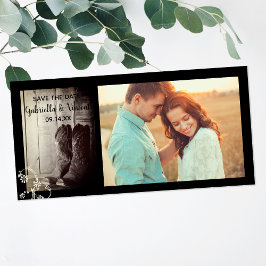 Rustikaler Cowboy Stiefel Blumenkohl Western Save  The Date