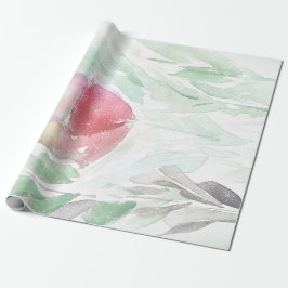 Rustikaler Dorfschnee Geschenkpapier