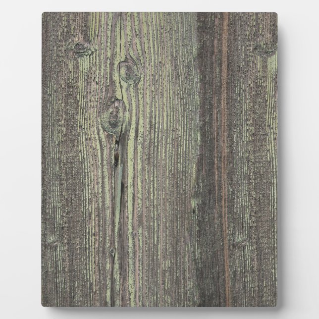 Rustikaler dunkler, gewitterter Holzboden Fotoplatte (Vorderseite)