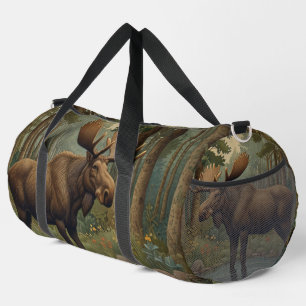 Rustikaler Elchwaldwaldsee Duffle Bag