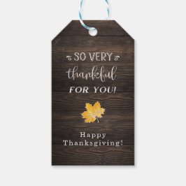 Rustikaler Erntedank Gefälligungstags Geschenkanhänger