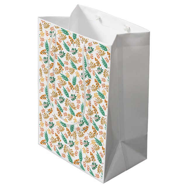 Rustikaler Fall Mittlere Geschenktüte (Rückseite Schrägansicht)