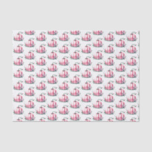 Rustikaler Fall Pink Pumpkin Seidenpapier