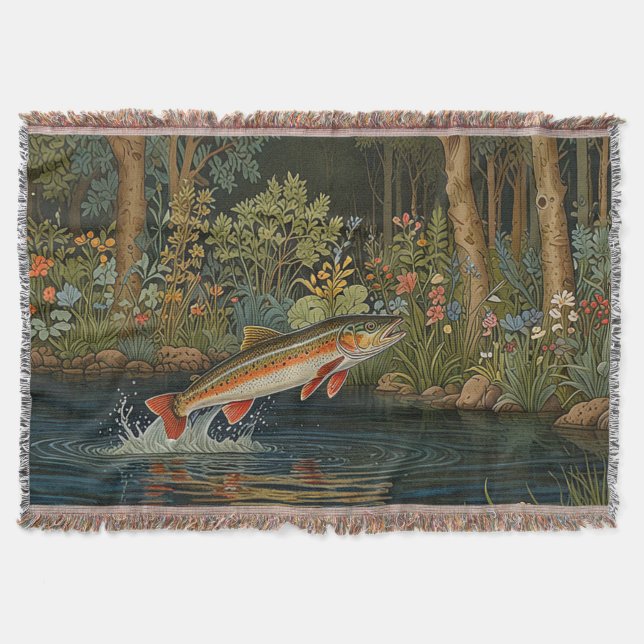 Rustikaler Fischfang Decke (Vorderseite)