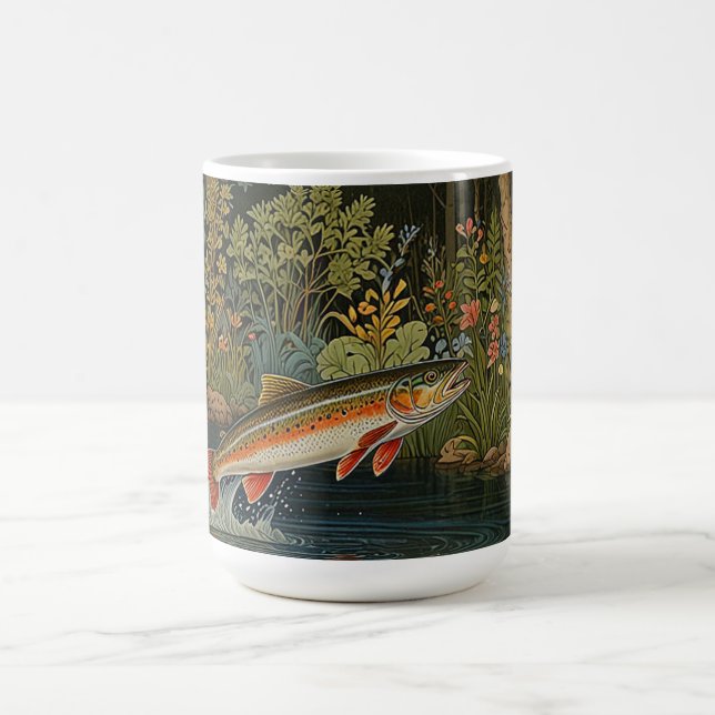 Rustikaler Fischfang Kaffeetasse (Mittel)