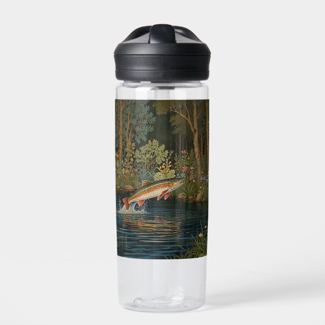 Rustikaler Fischfang Trinkflasche (Vorderseite)