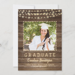 Rustikaler Foto Abschluss Ankündigung