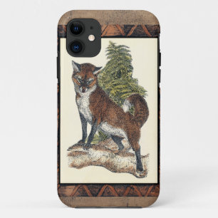 Rustikaler Fox, der auf einen Baum-Stamm tritt Case-Mate iPhone Hülle