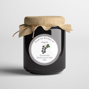 Rustikaler Gelee-Label-Aufkleber Runder Aufkleber