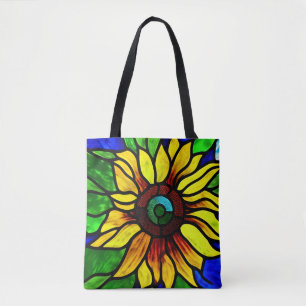 Rustikaler Glasschaum Country Sonnenblume Tasche