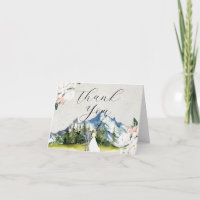 Rustikaler Gletscherberg | Hochzeit Danke