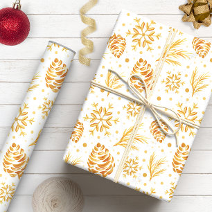 Rustikaler Goldrausch Geschenkpapier