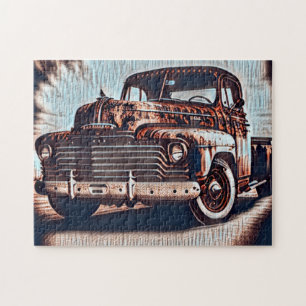 Rustikaler Grunge Truck - Eine Vintage Schönheit