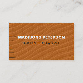 rustikaler handyman Holzschnitzerei Visitenkarte