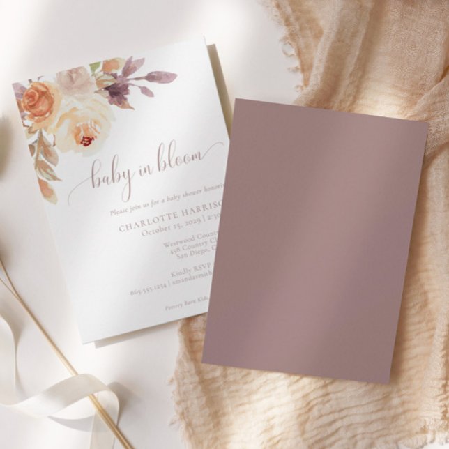 Rustikaler Herbst Boho Floral | Babydusche Einladung (Von Creator hochgeladen)