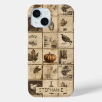 Rustikaler Herbst-Ephemerenkollage | Warm Earthy (