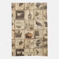 Rustikaler Herbst-Ephemerenkollage | Warm Earthy (