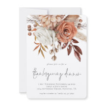 Rustikaler Herbst Florals Terracotta Erntedank