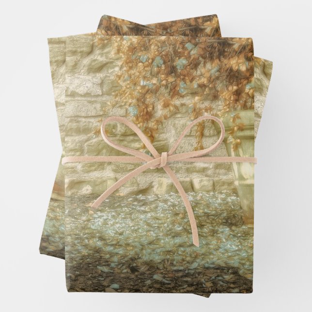 Rustikaler Herbstgarten Geschenkpapier Set (Beispiel)