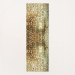 Rustikaler Herbstgarten Yogamatte