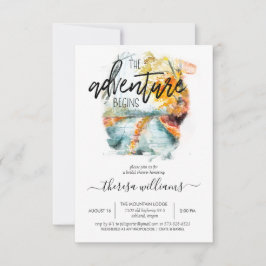 Rustikaler Herbstwald | Einladung zur Brautdusche