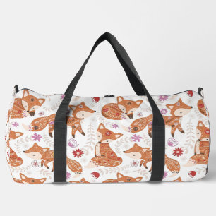 Rustikaler Herbstwald-Fuchs-Druck Duffle Bag