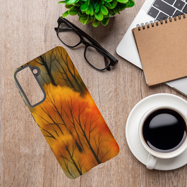 Rustikaler Herbstwald - Herbst Farbe Samsung Galaxy Hülle (Von Creator hochgeladen)