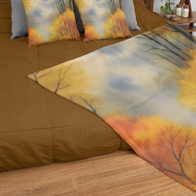 Rustikaler Herbstwald - Herbst Farbe Sherpadecke (Von Creator hochgeladen)