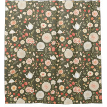 Rustikaler Holzduschvorhang - Kernstück