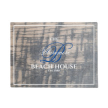 Rustikaler Holzeffekt des Beach House White Name B