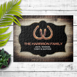 Rustikaler Hufeisenname Familienname