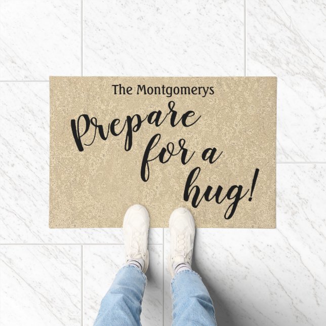 Rustikaler Individuelle Name bereitet sich auf ein Fußmatte (Indoor)