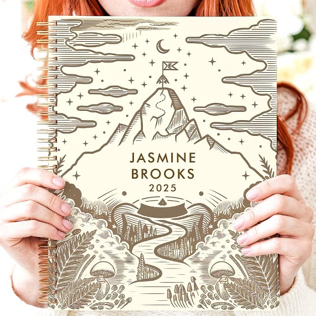 Rustikaler Individuelle Name Bergwelt Planer (Von Creator hochgeladen)