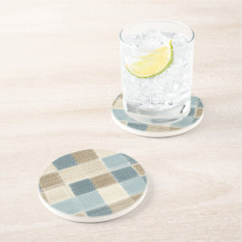 Rustikaler Karierter Sandstein Getränkeuntersetzer