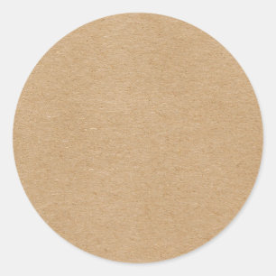 Rustikaler Kraft Einfach Stylischer Boho-Stil Runder Aufkleber