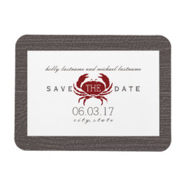 Rustikaler Krebs speichert das Datum-Magnet Magnet