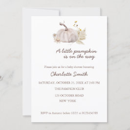 Rustikaler Kürbis Einladung