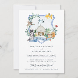 Rustikaler Landbetrieb | Barn Wedding Wappen Einladung