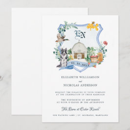 Rustikaler Landbetrieb | Barn Wedding Wappen Einladung