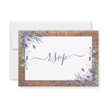 Rustikaler Lavendel Eukalyptus Script Wood UAWG