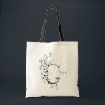 Rustikaler Letter C Bauernhof Trendy mit Monogramm Tragetasche<br><div class="desc">Trendy Farmhouse rustikal Letter C mit Monogramm Tote Tasche</div>