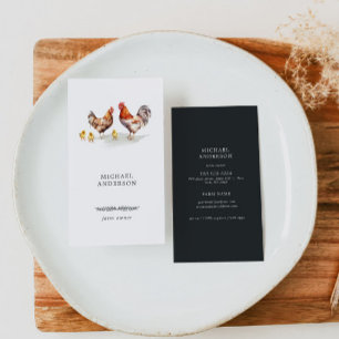 Rustikaler Minimalistischer Besitzer einer einfach Visitenkarte